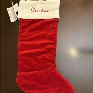 Pottery Barn Red and White Christmas Stocking